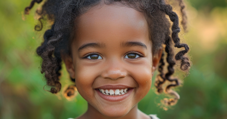 A young girl smiles after treatment at Top Dental Clinic Near You