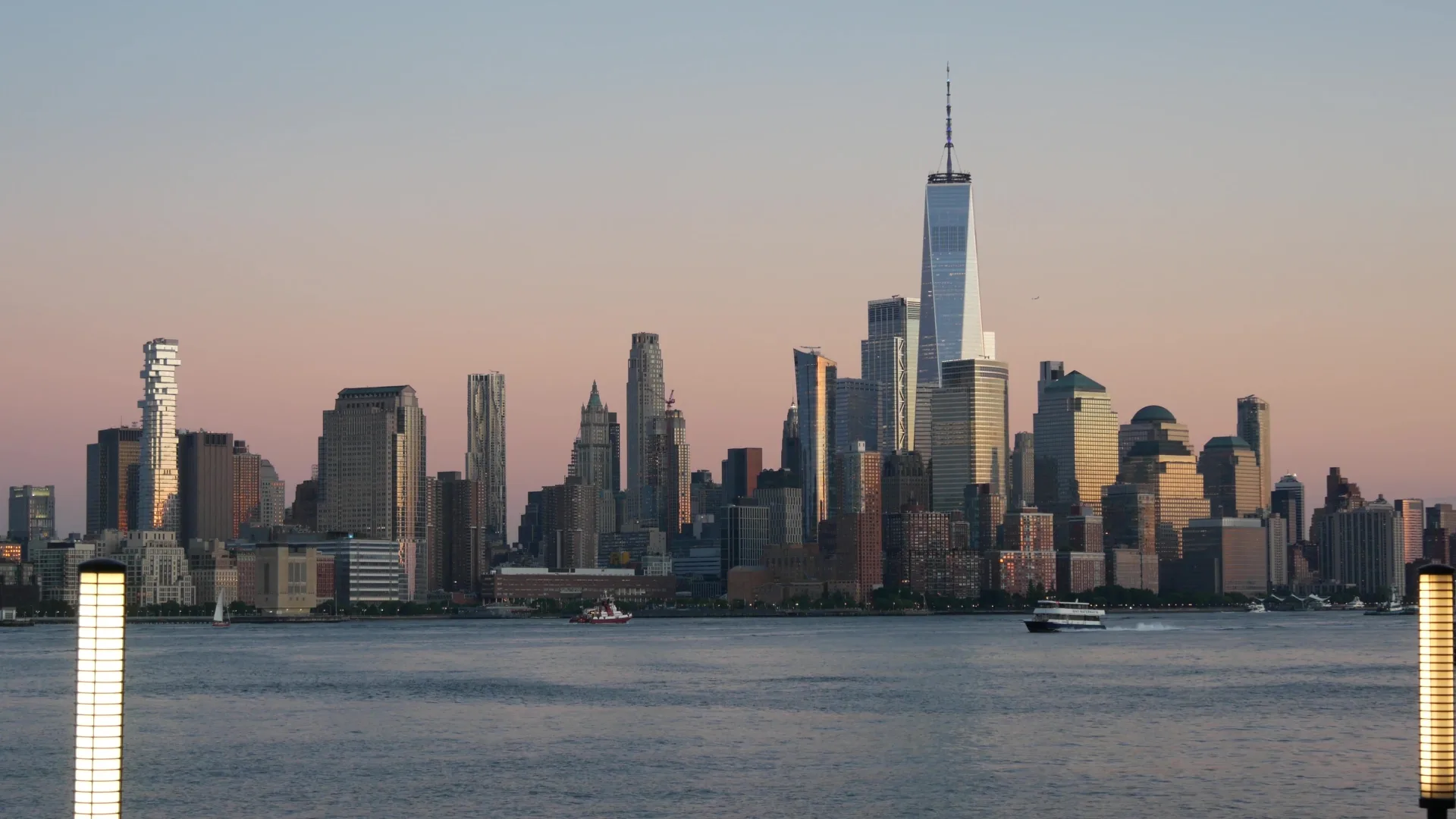 Manhattan skyline view from Edgewater