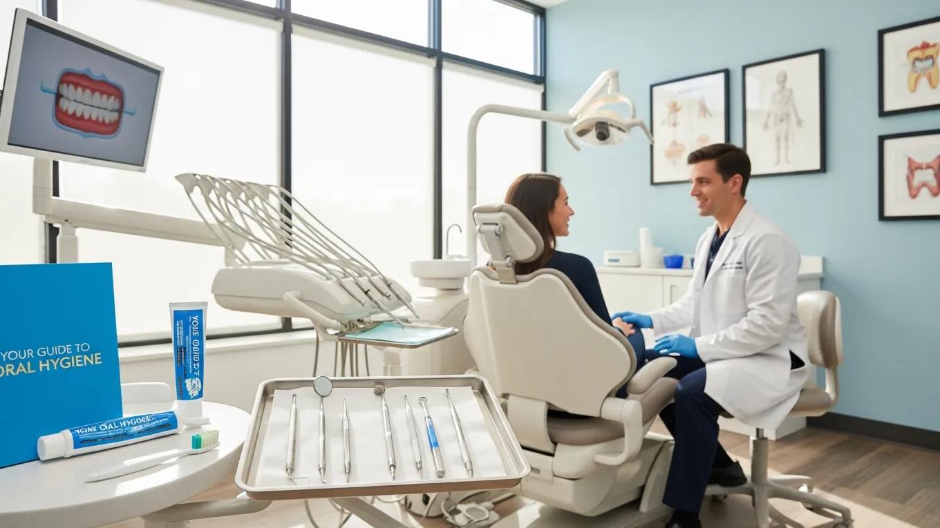 dental-tools-and-a-patient-in-a-dentists-office-emphasizing-post-cleaning-care